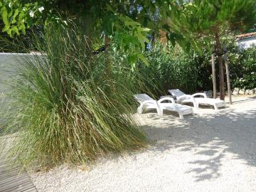 Campingplatz les Grissotières Hausvermietung Oléronaise Garten