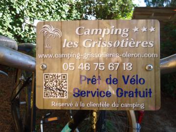 Prêt de vélos Camping les Grissotières