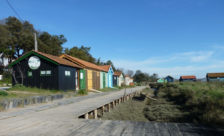 Oyster Shacks of Fort Royer near Camping Les Grissotières